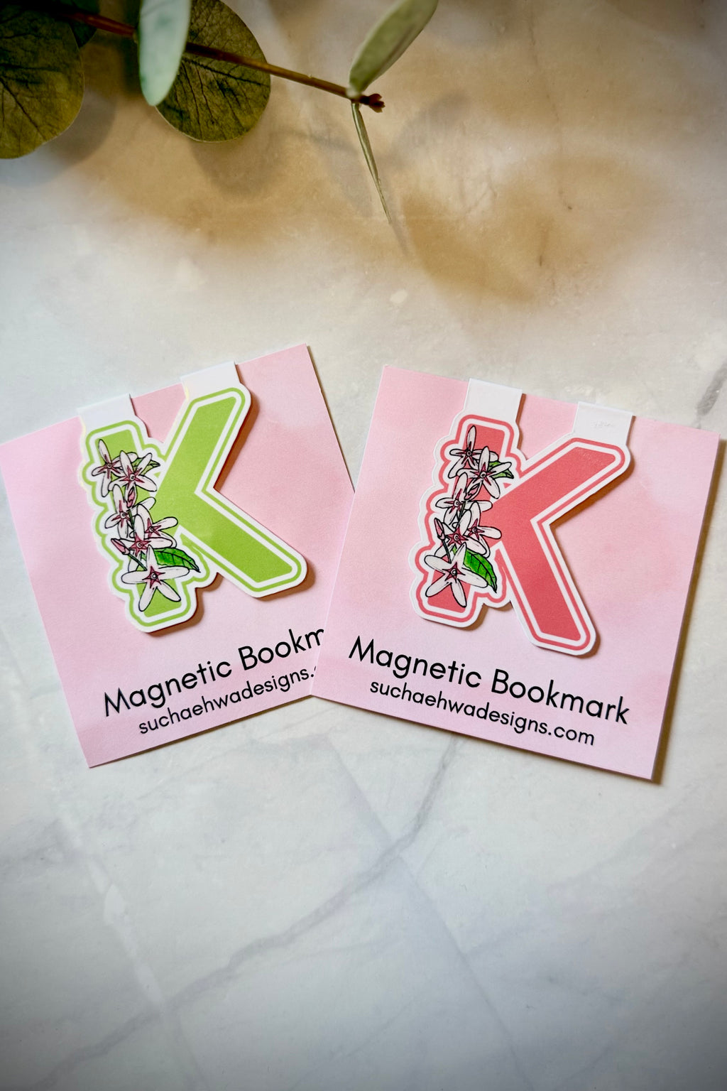 "K" Magnetic Bookmark