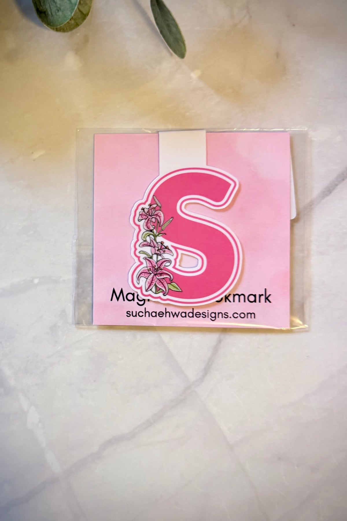 "S" Magnetic Bookmark