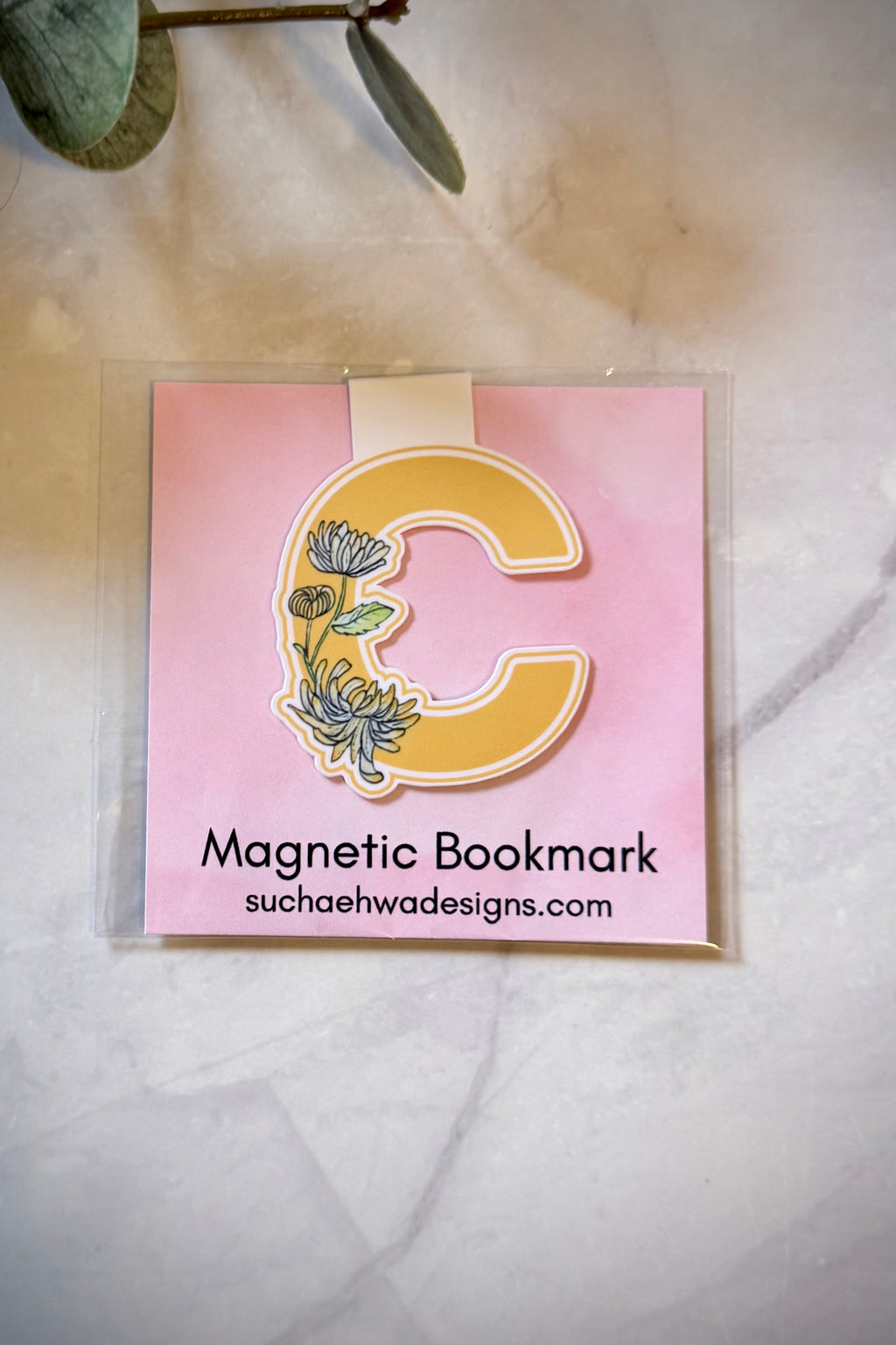 "C" Magnetic Bookmark
