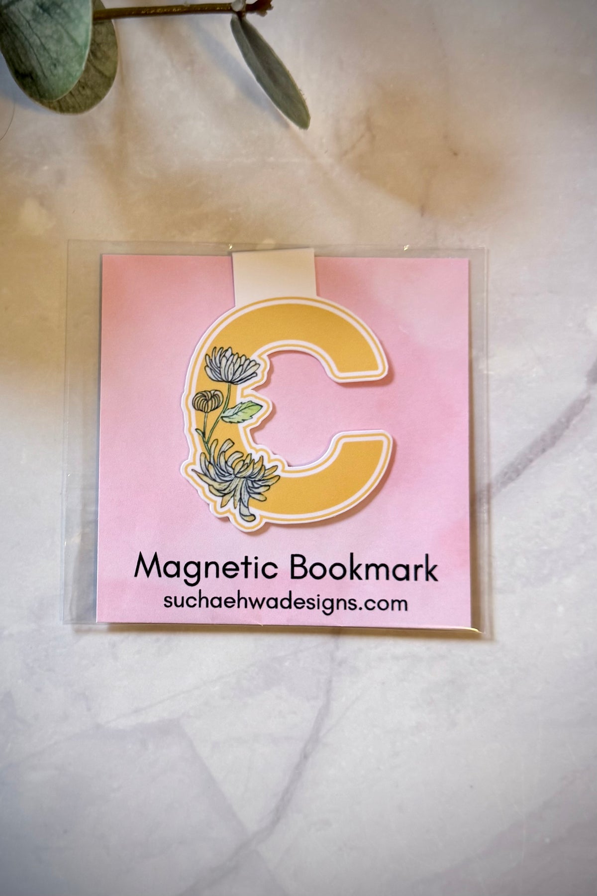 "C" Magnetic Bookmark