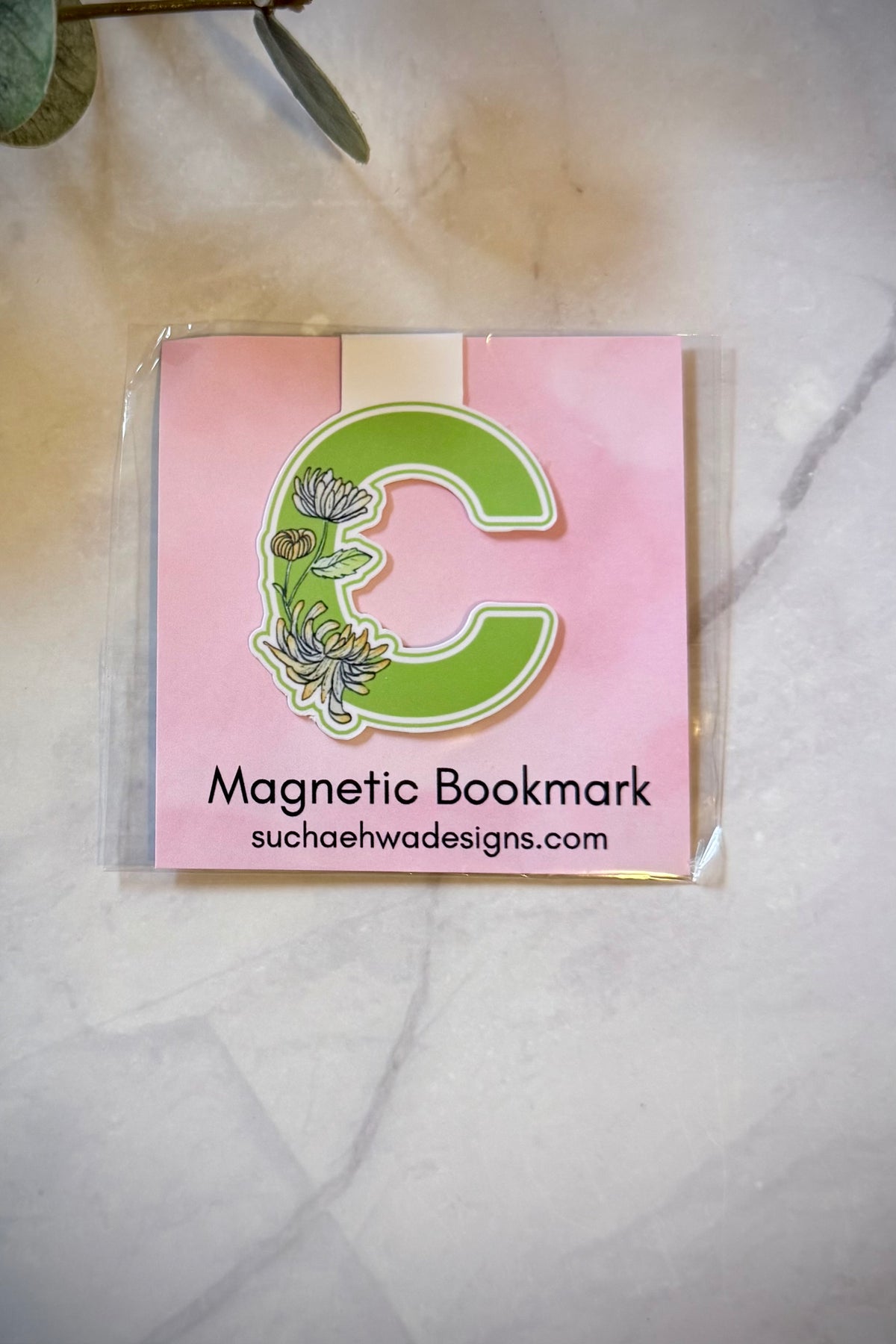 "C" Magnetic Bookmark