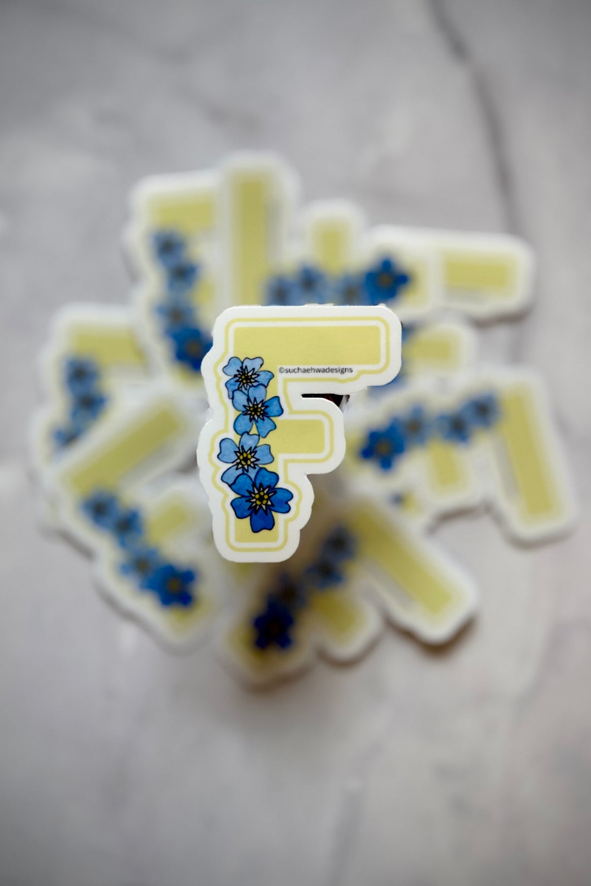 "F" Sticker