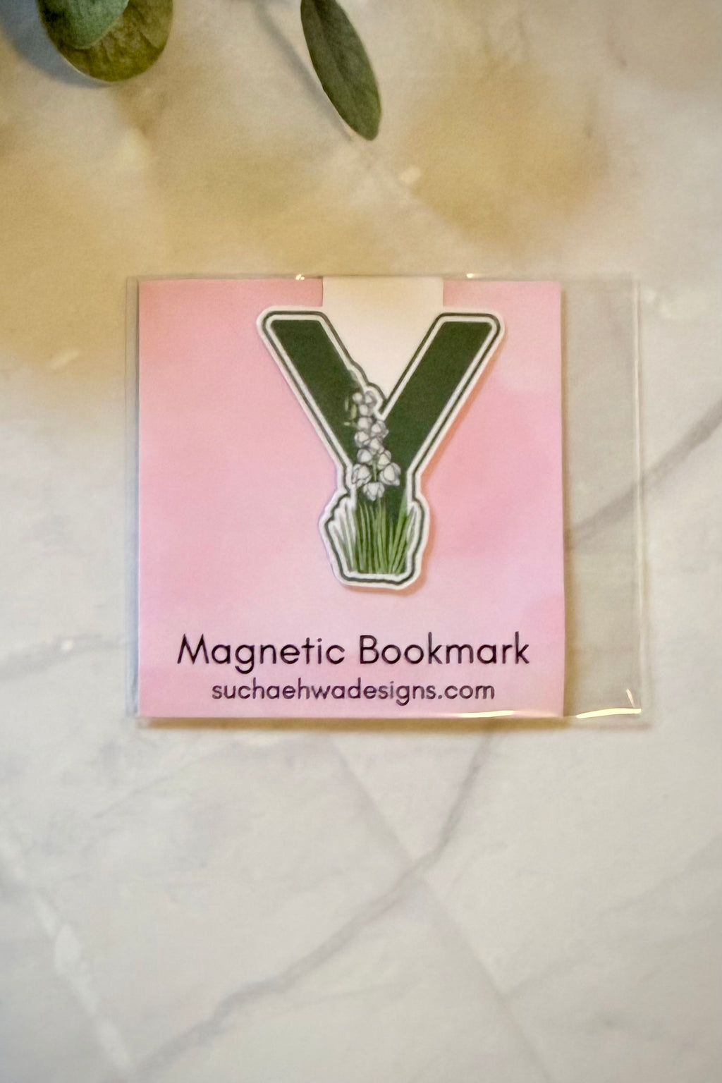 "Y" Magnetic Bookmark