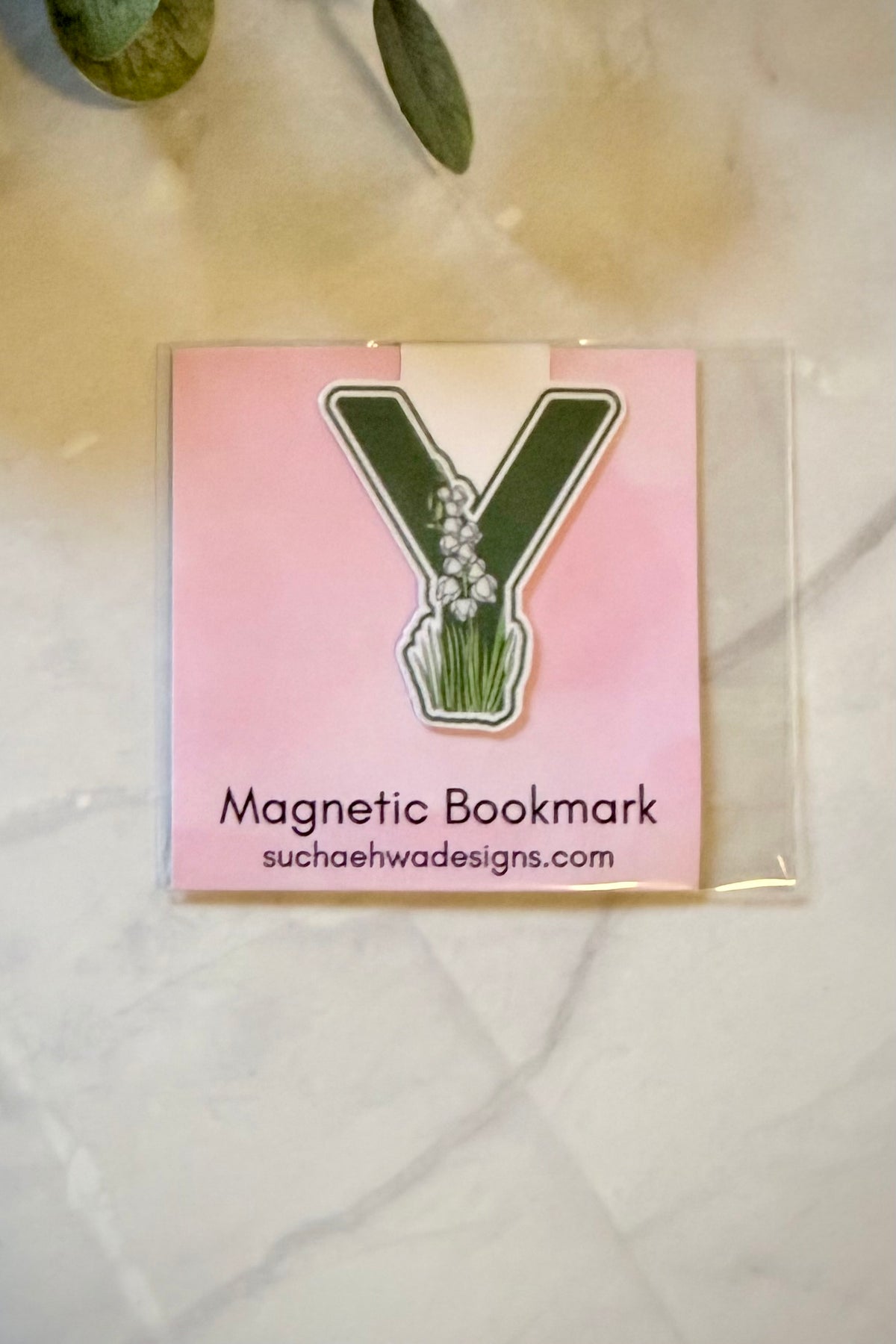 "Y" Magnetic Bookmark