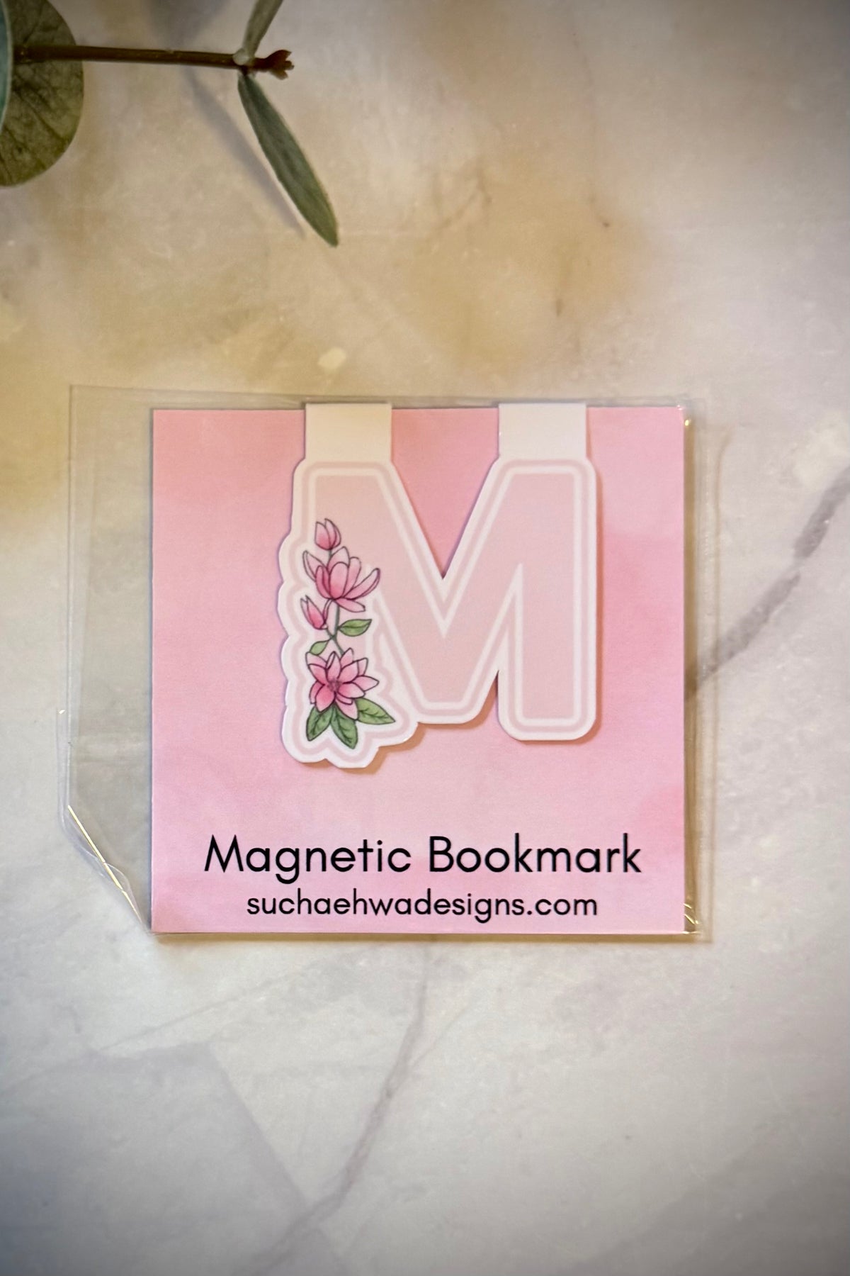 "M" Magnetic Bookmark