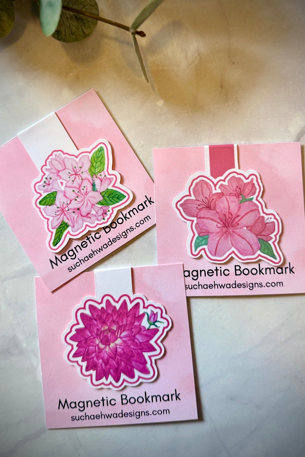 Floral Magnetic Bookmark
