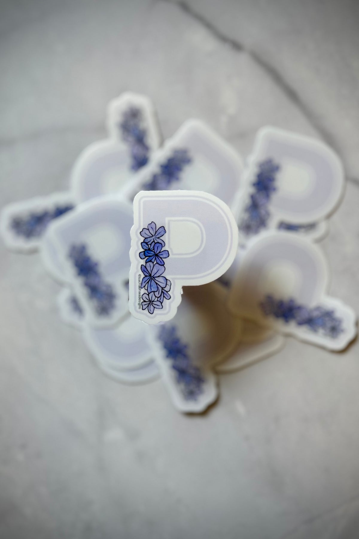 "P" Sticker