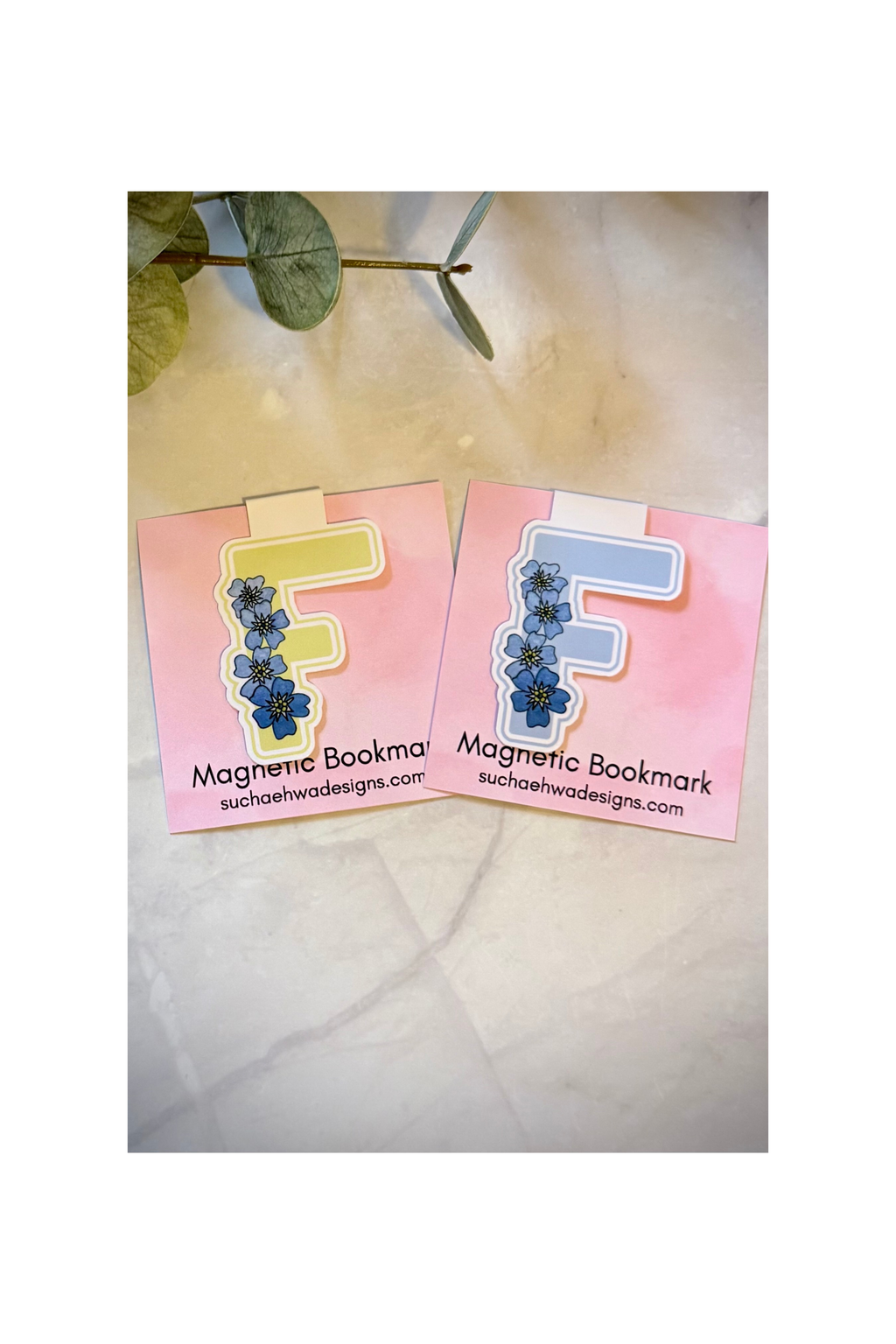 "F" Magnetic Bookmark