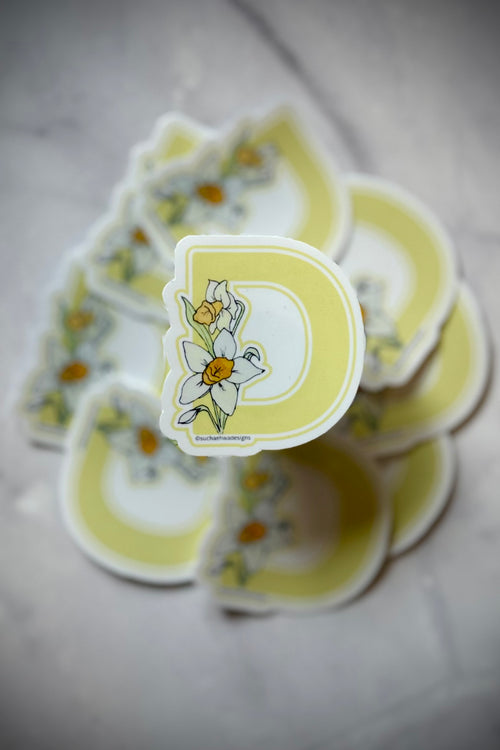 "D" Sticker