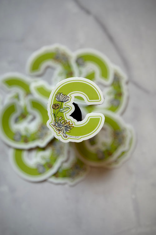 "C" Sticker