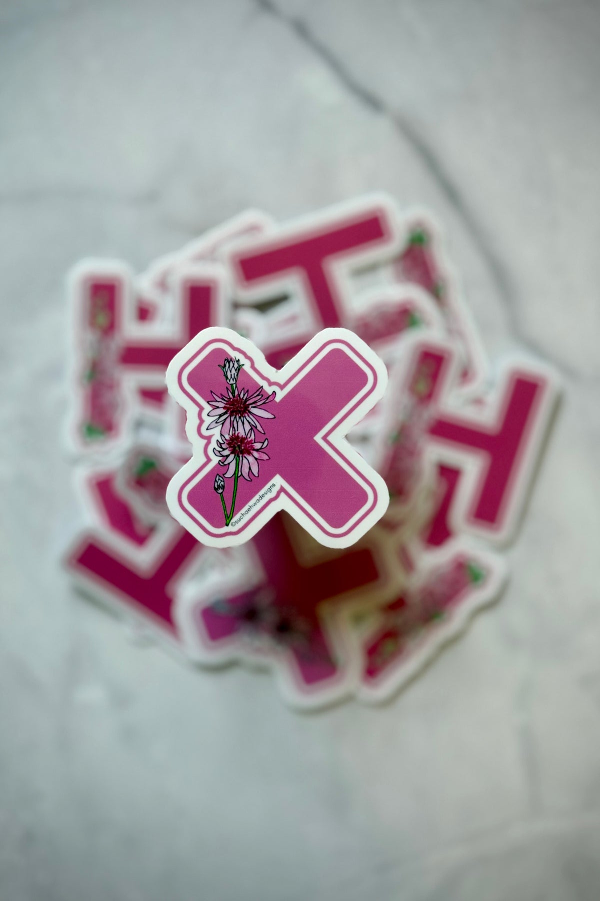 "X" Sticker