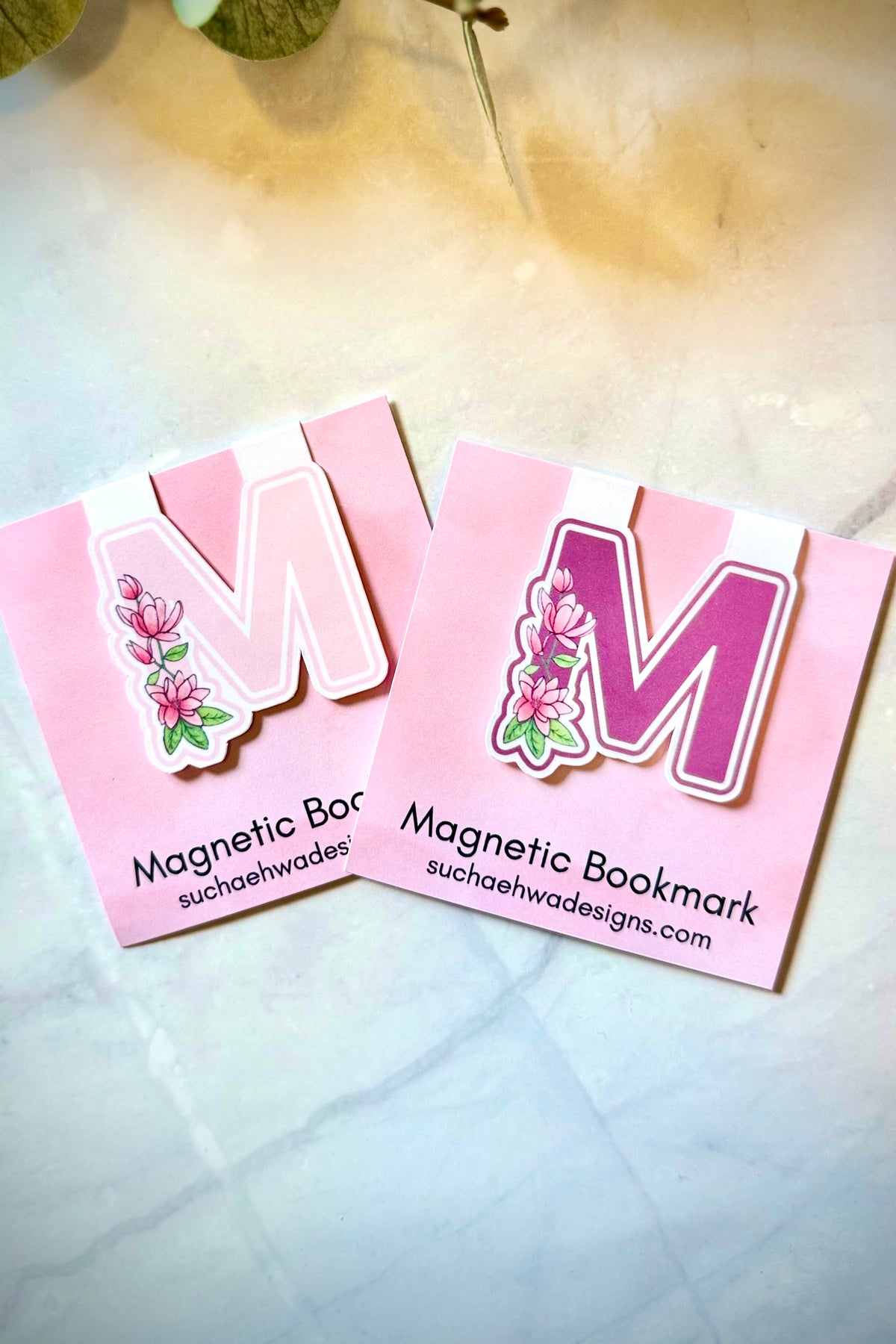 "M" Magnetic Bookmark