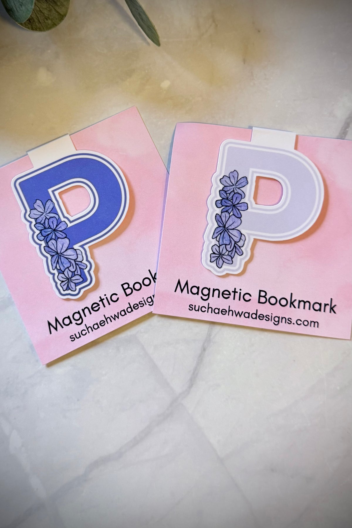 "P" Magnetic Bookmark