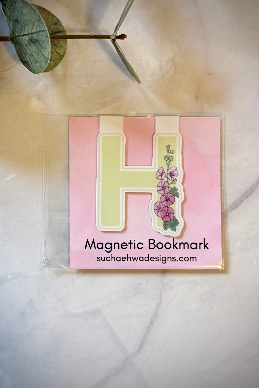 "H" Magnetic Bookmark