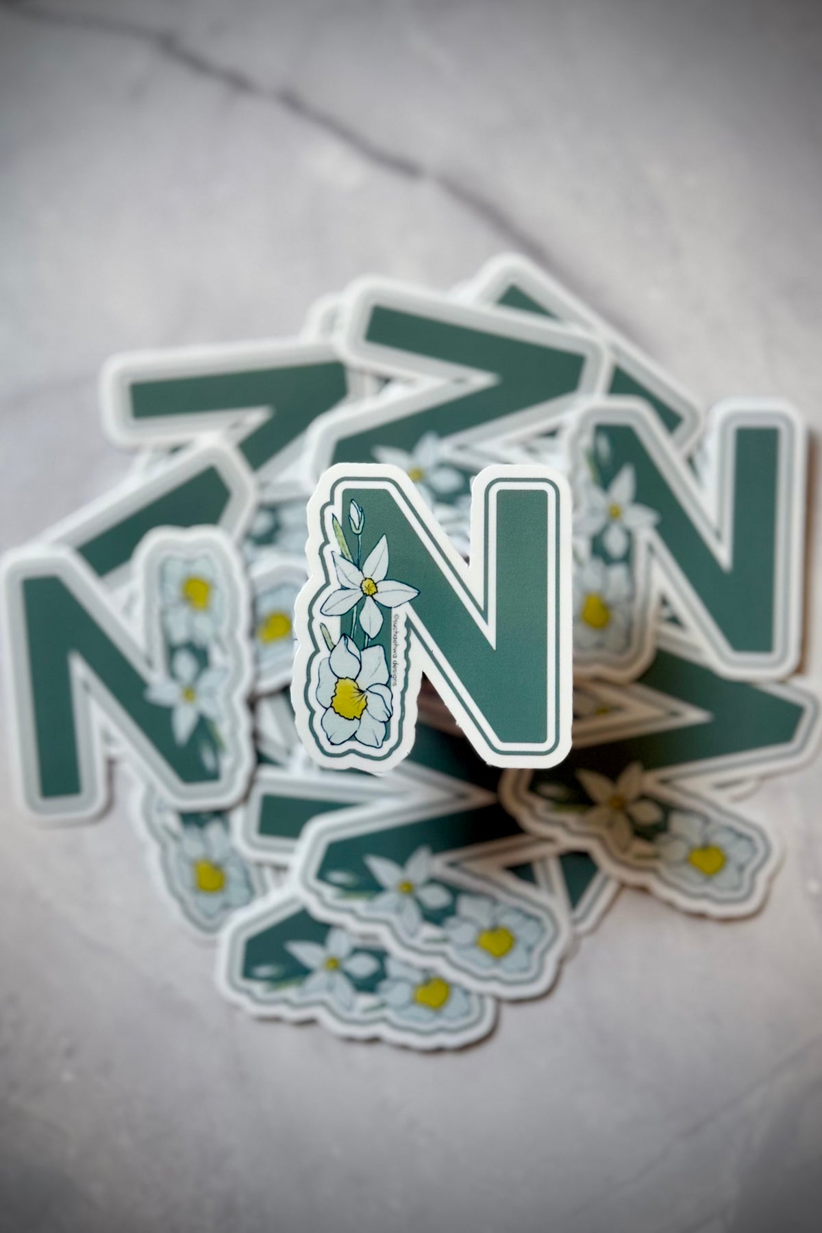 "N" Sticker