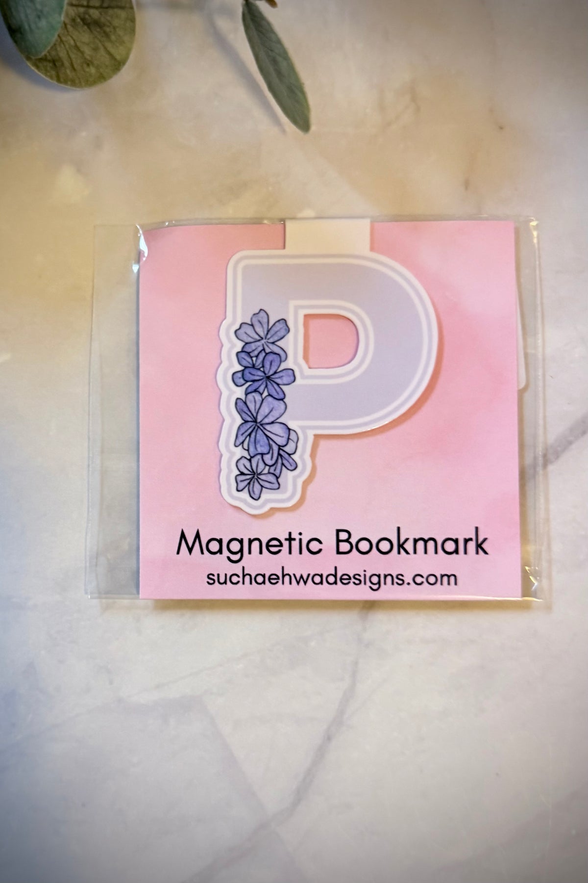 "P" Magnetic Bookmark