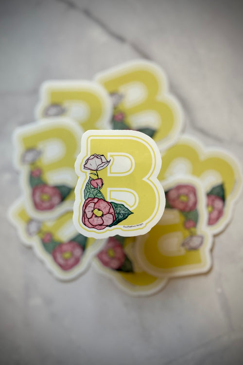 "B" Sticker