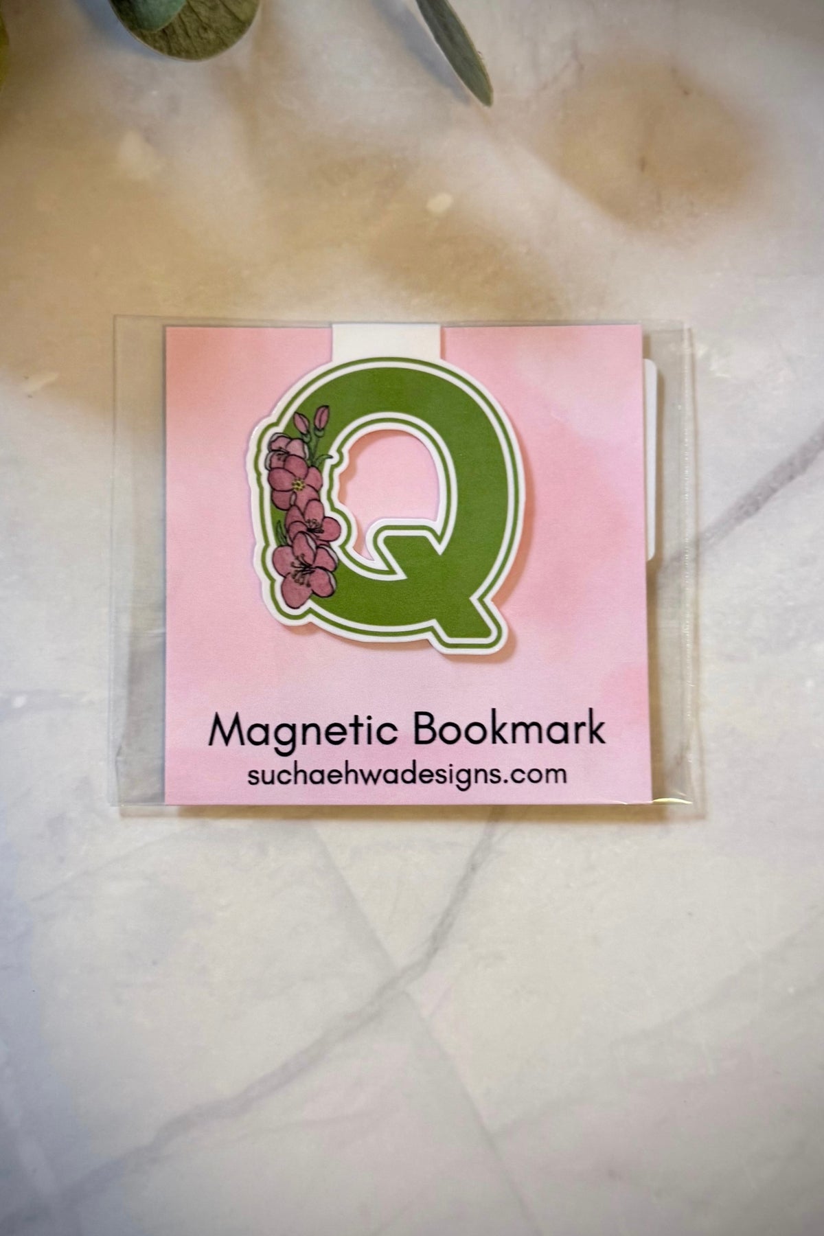 "Q" Magnetic Bookmark