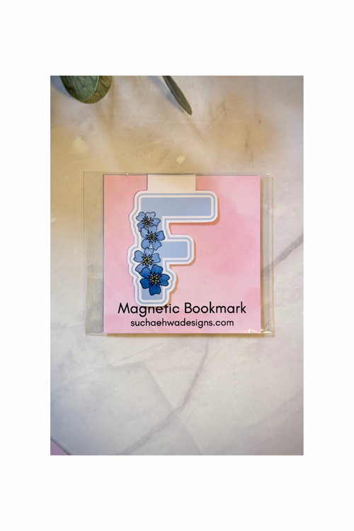 "F" Magnetic Bookmark