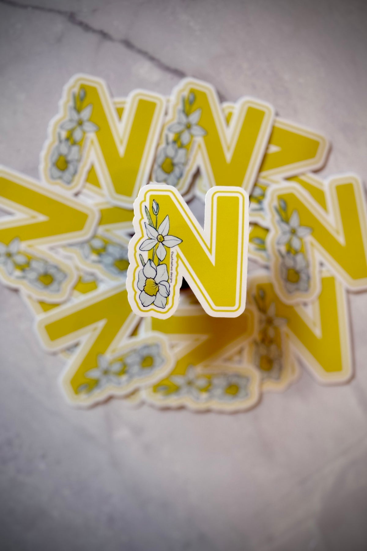 "N" Sticker