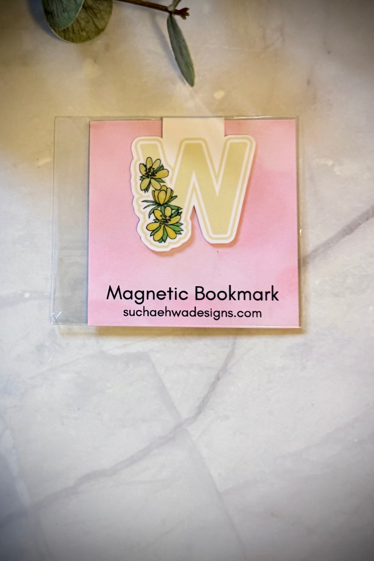 "W" Magnetic Bookmark