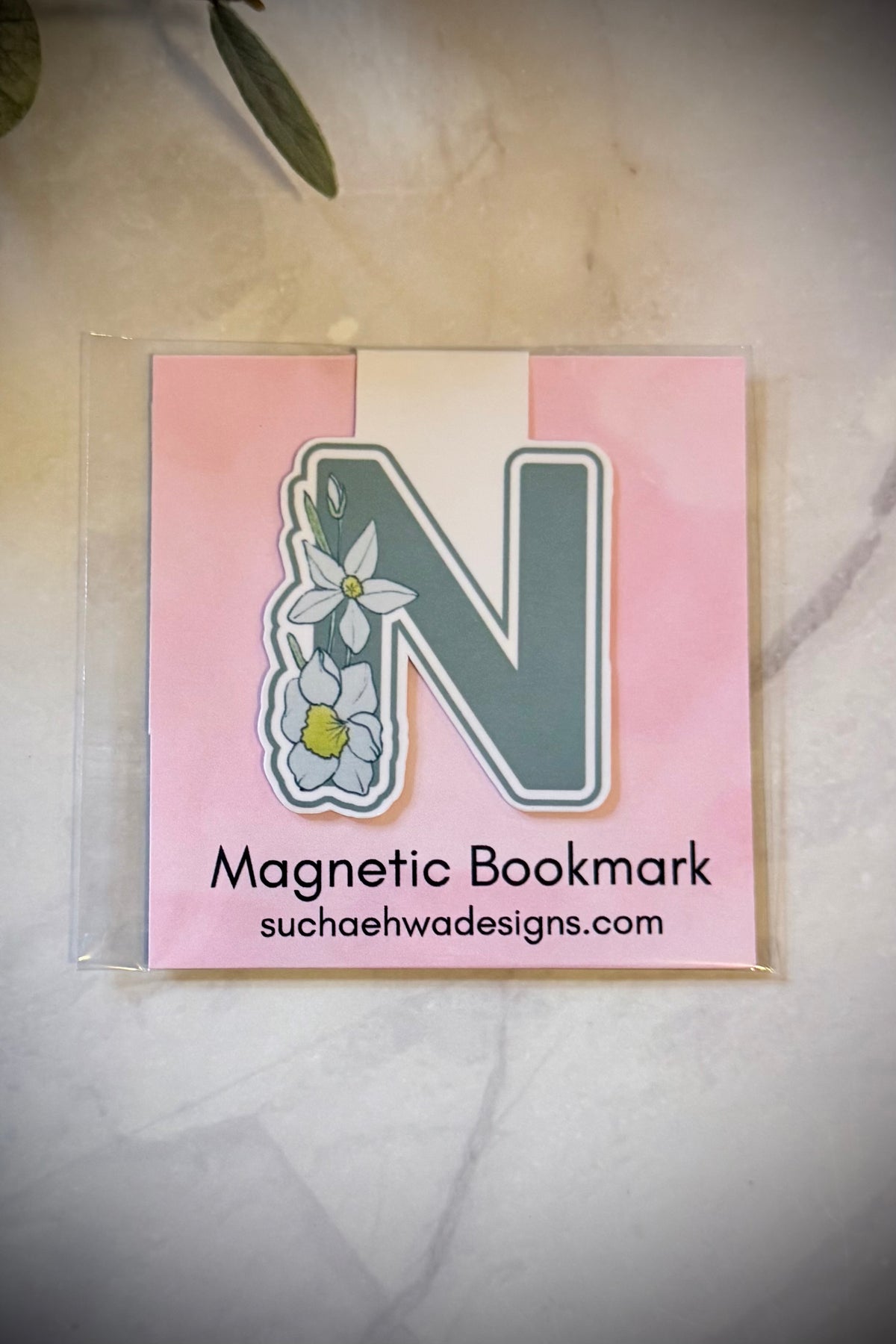 "N" Magnetic Bookmark