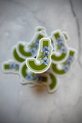 "J" Sticker