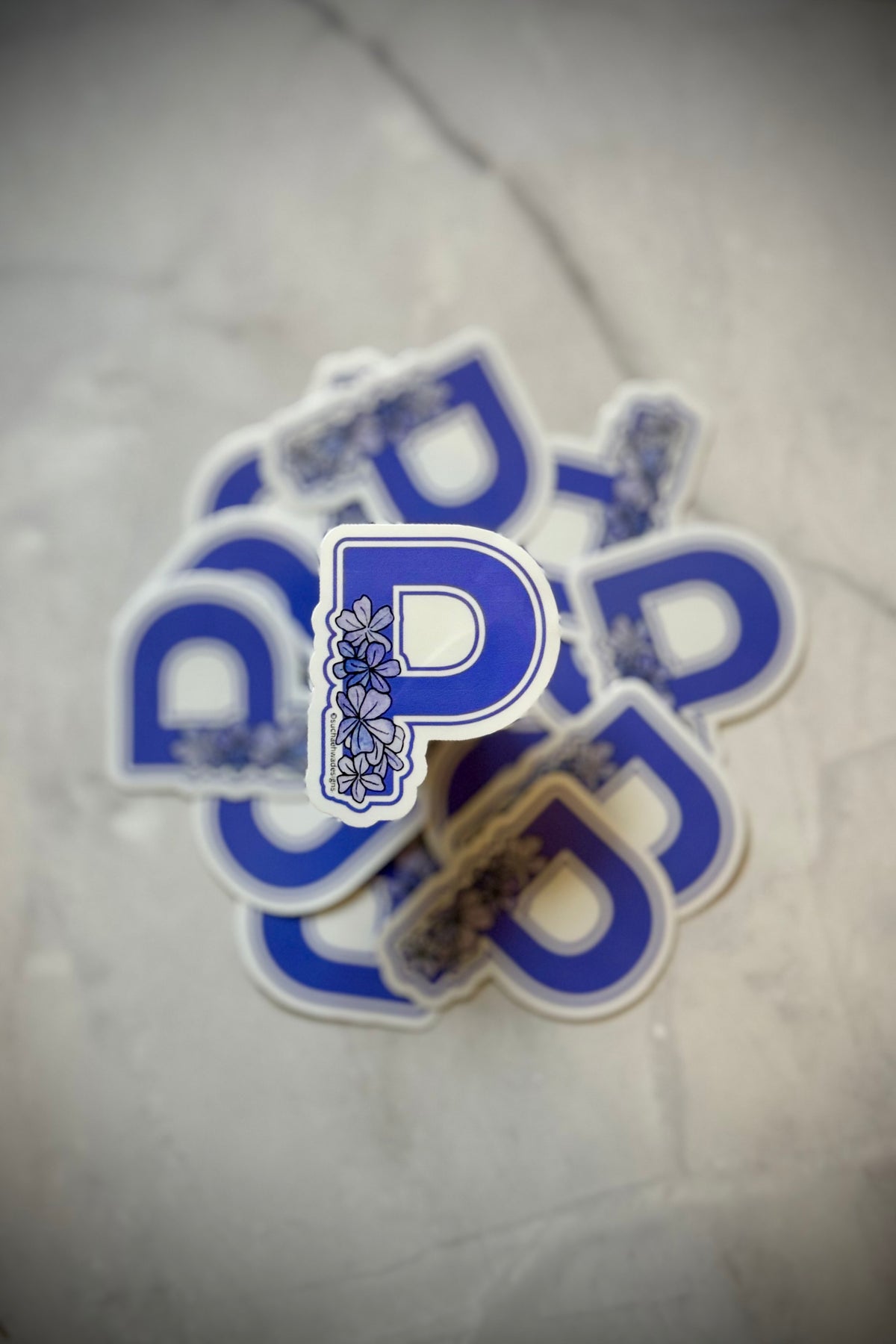"P" Sticker