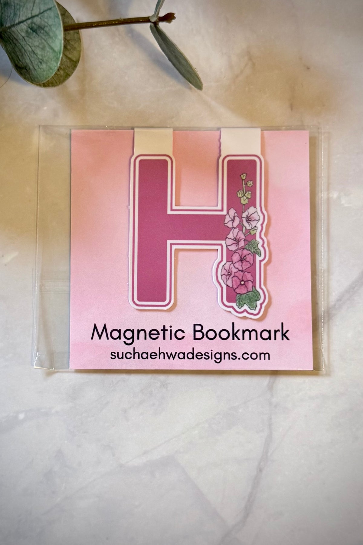 "H" Magnetic Bookmark