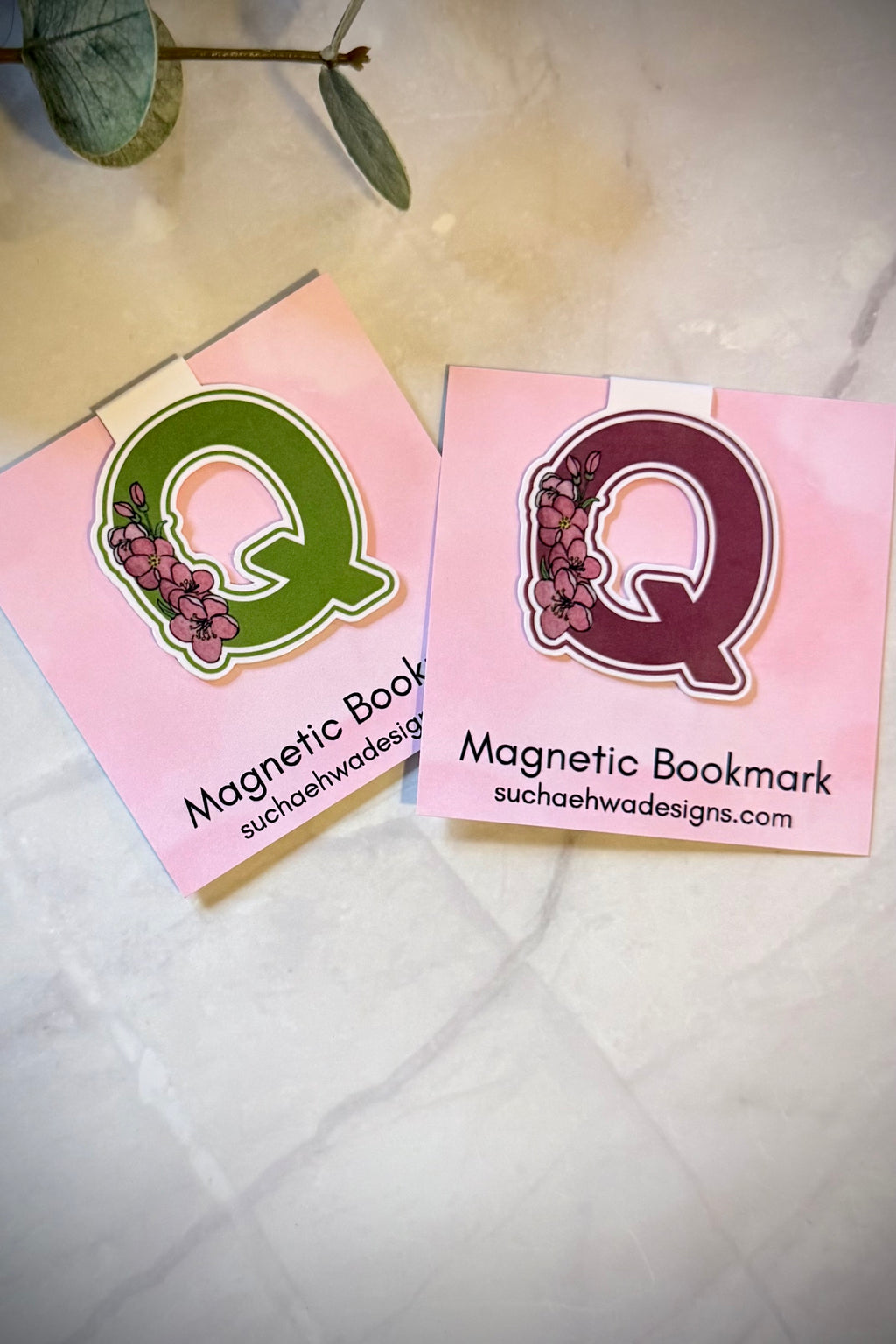 "Q" Magnetic Bookmark