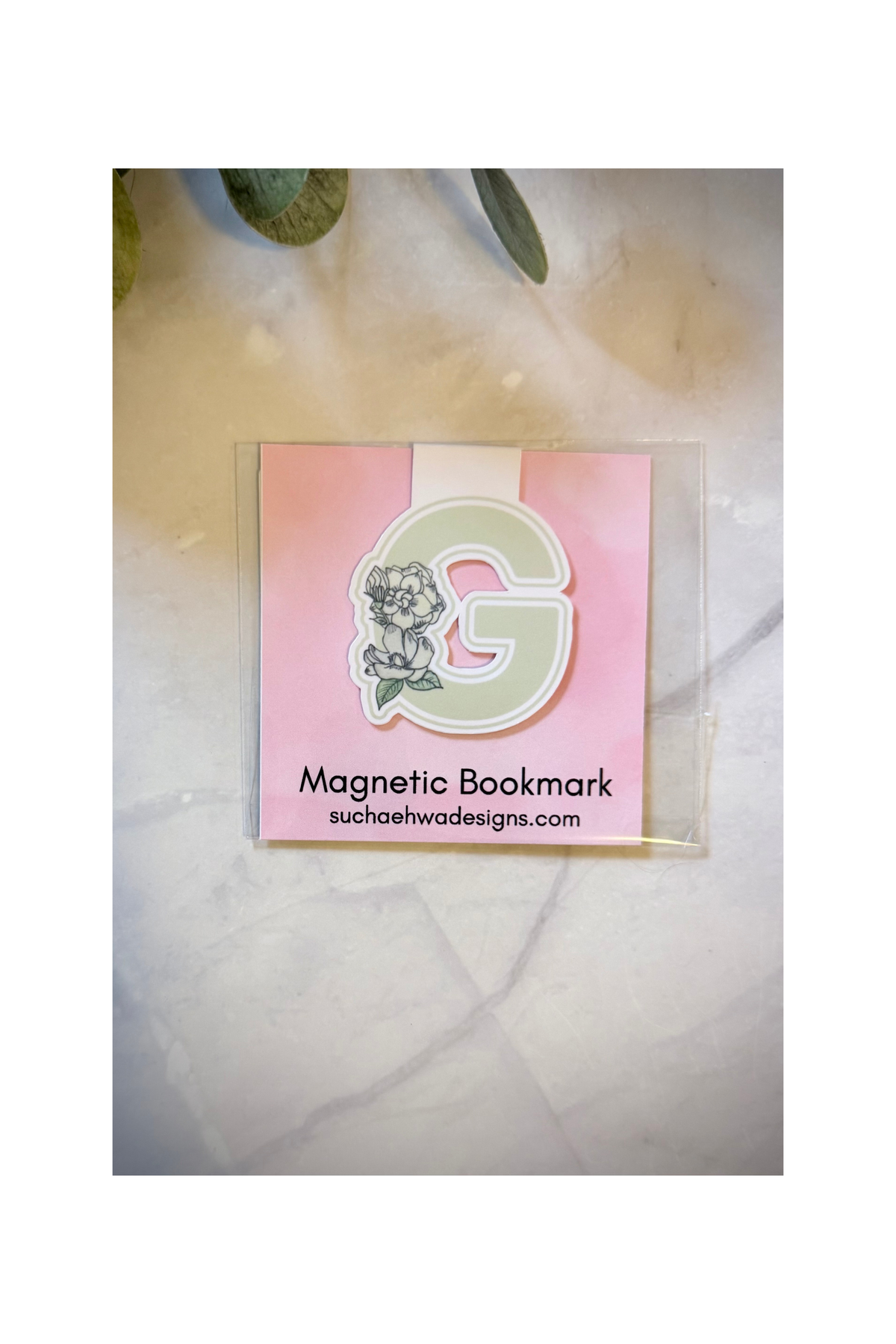 "G" Magnetic Bookmark
