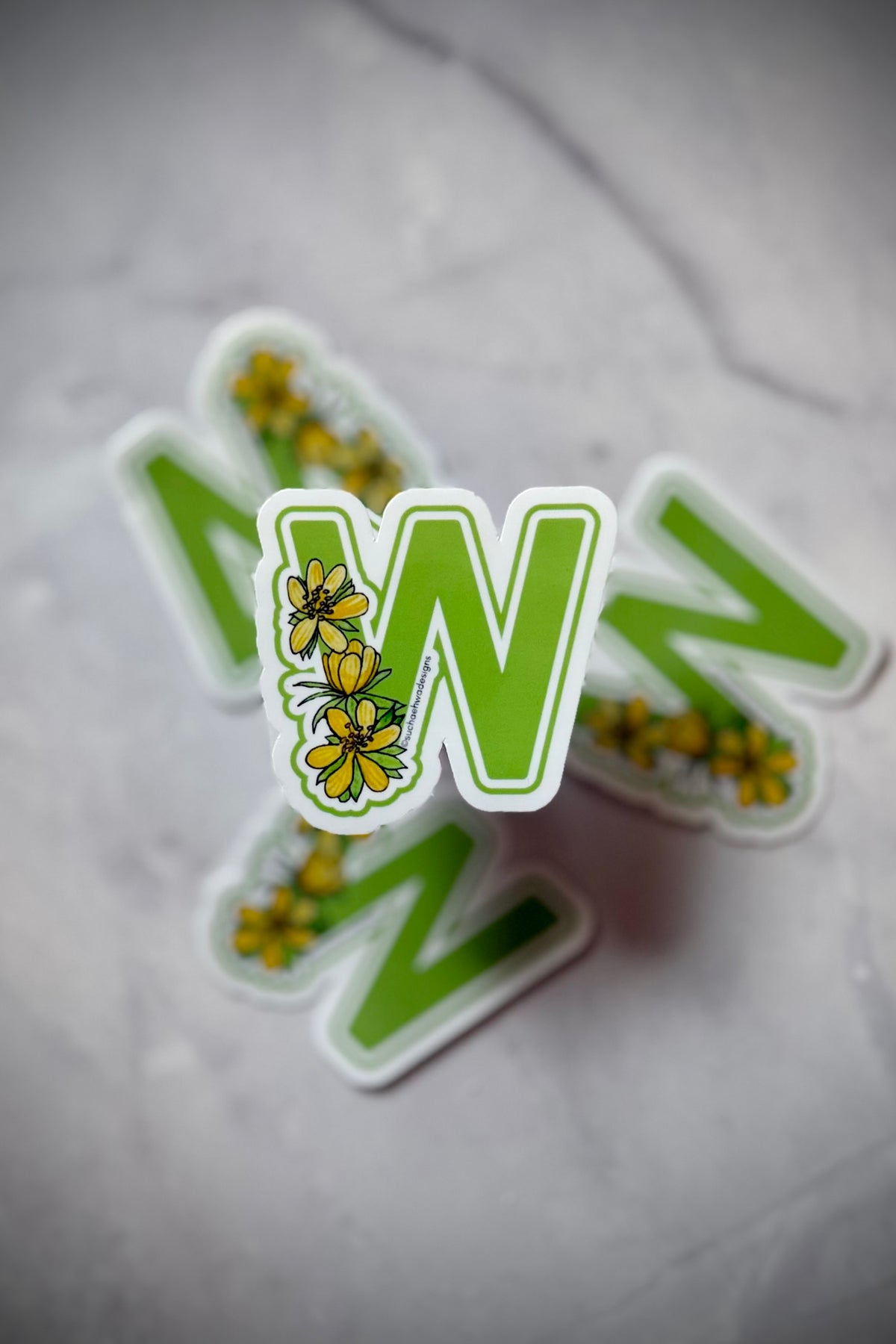 "W" Sticker