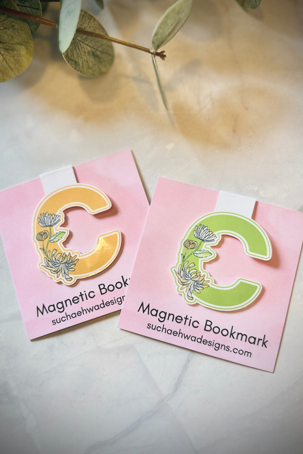 "C" Magnetic Bookmark