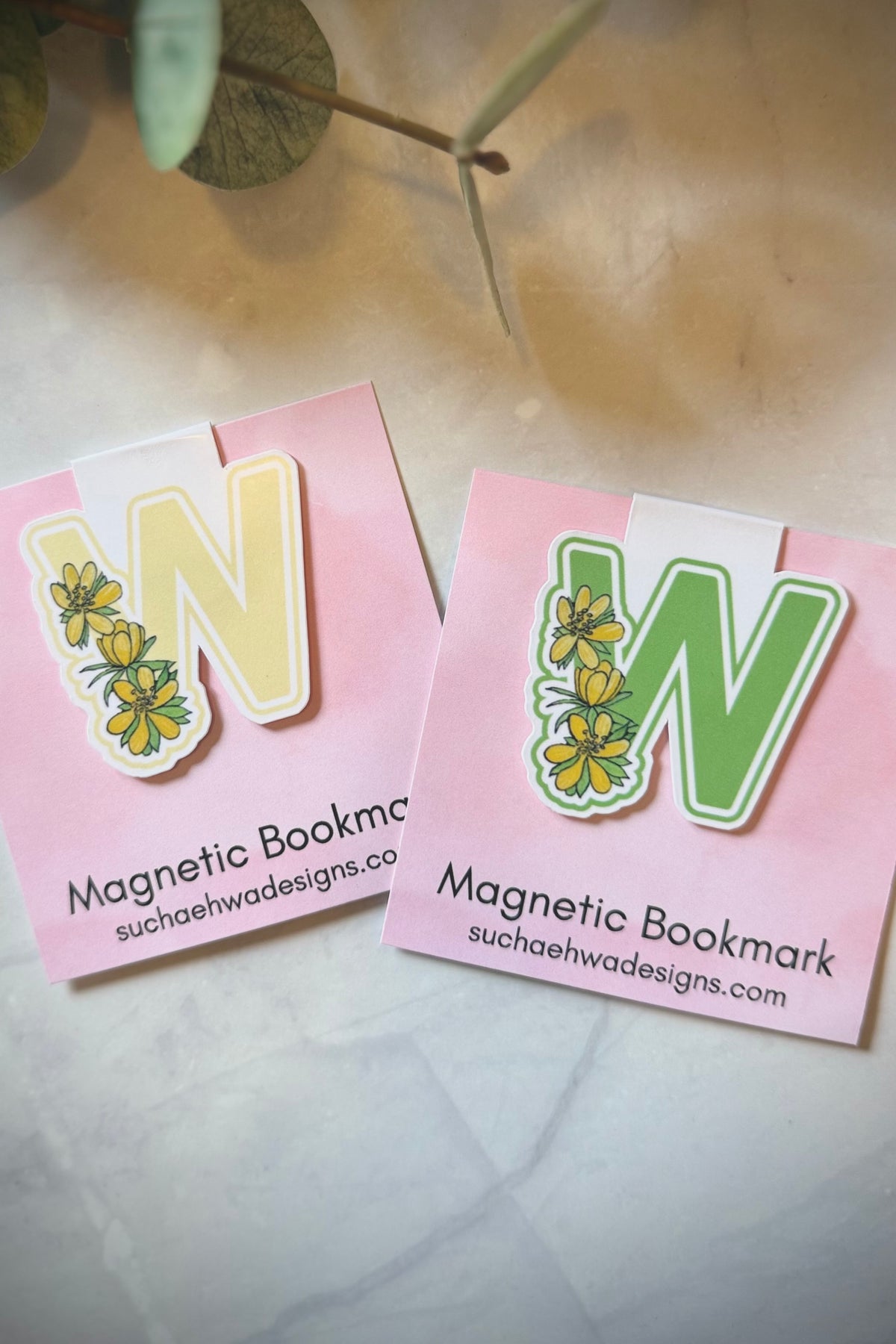 "W" Magnetic Bookmark