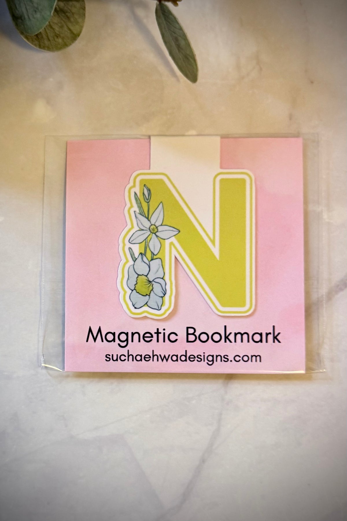 "N" Magnetic Bookmark
