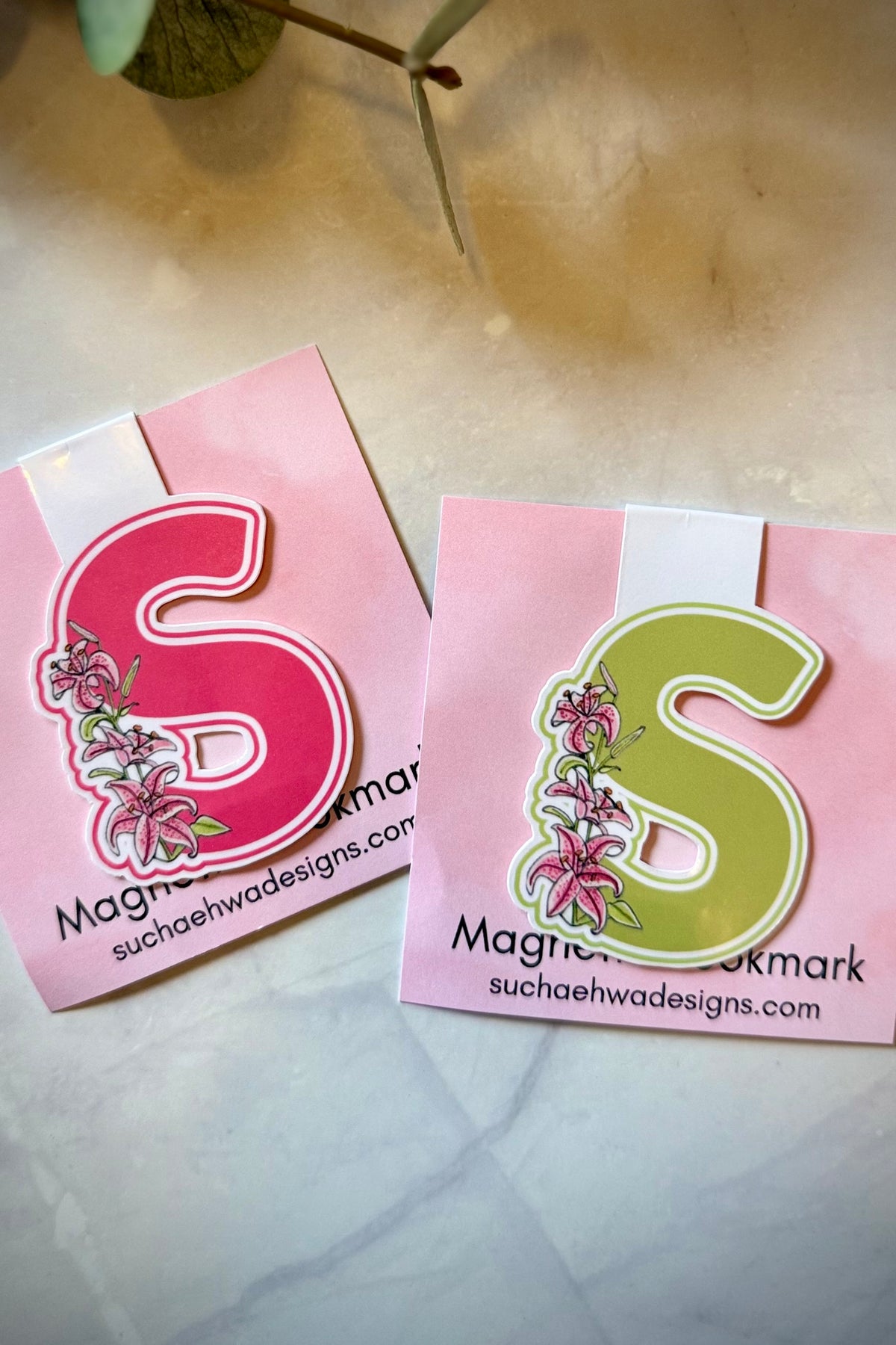 "S" Magnetic Bookmark