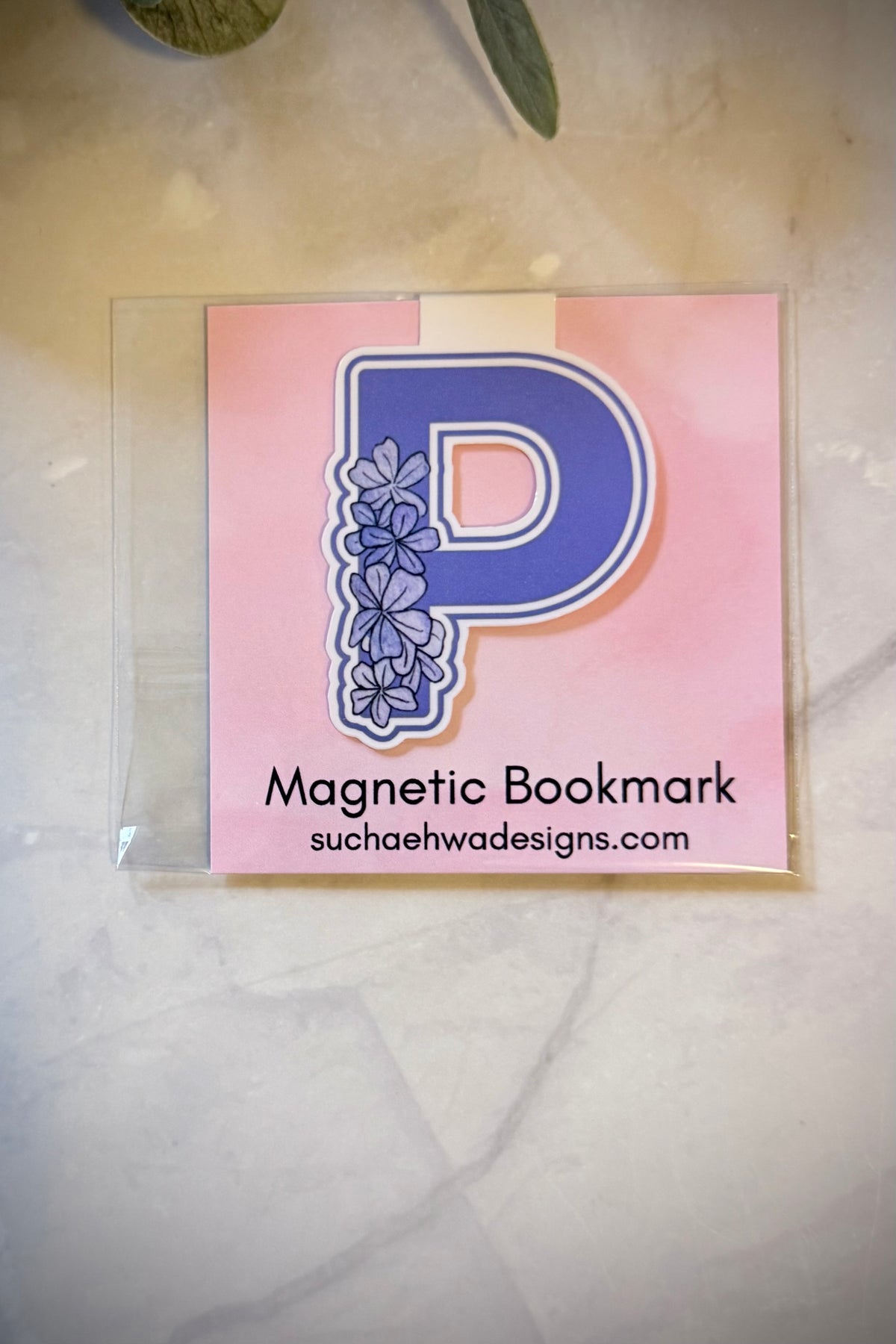 "P" Magnetic Bookmark