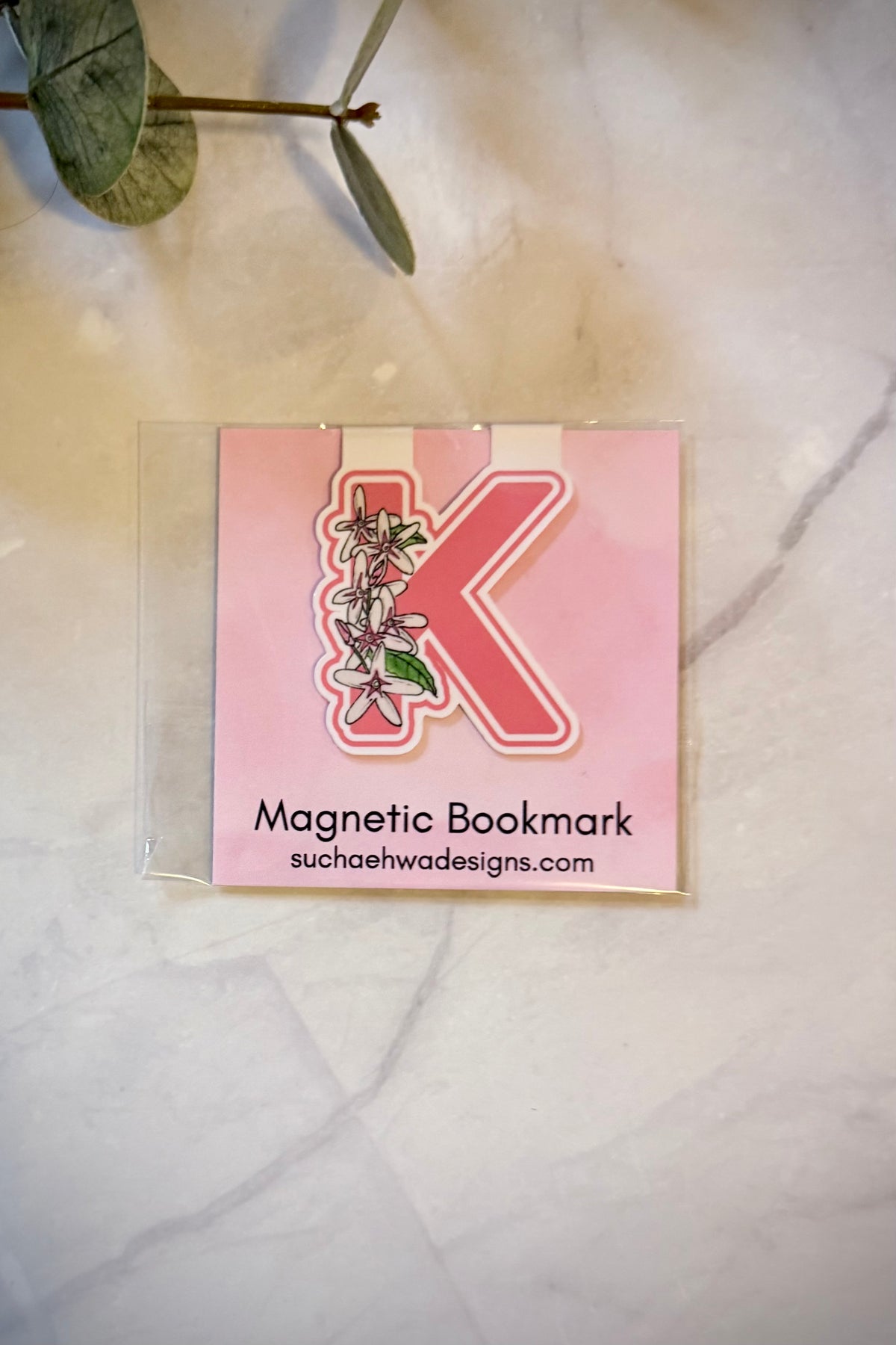 "K" Magnetic Bookmark