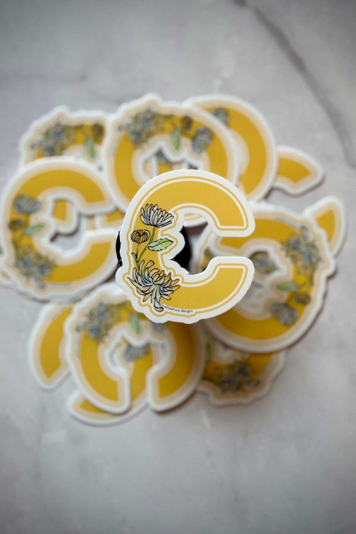 "C" Sticker