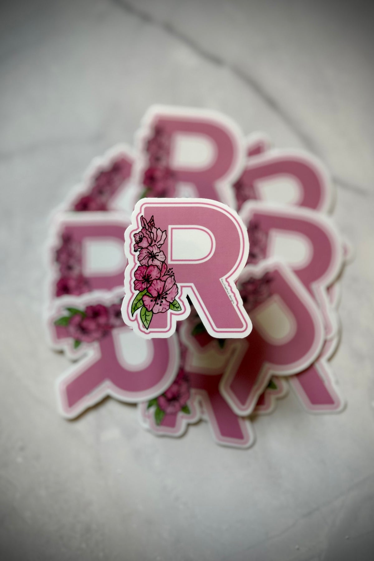 "R" Sticker