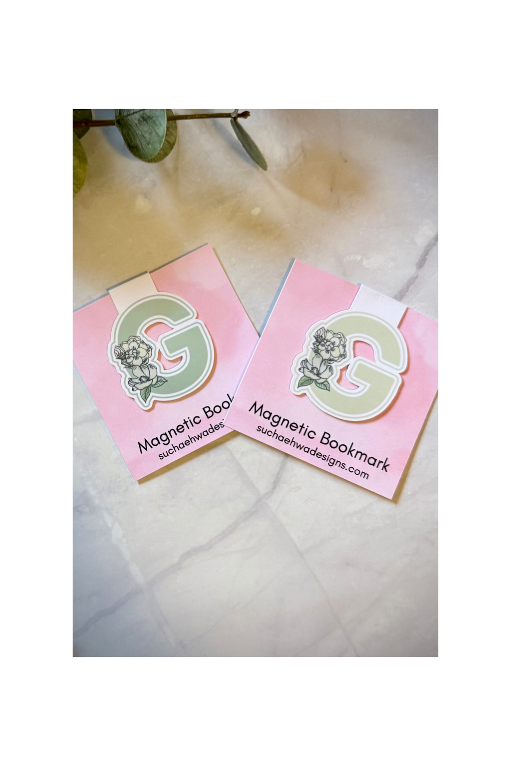 "G" Magnetic Bookmark
