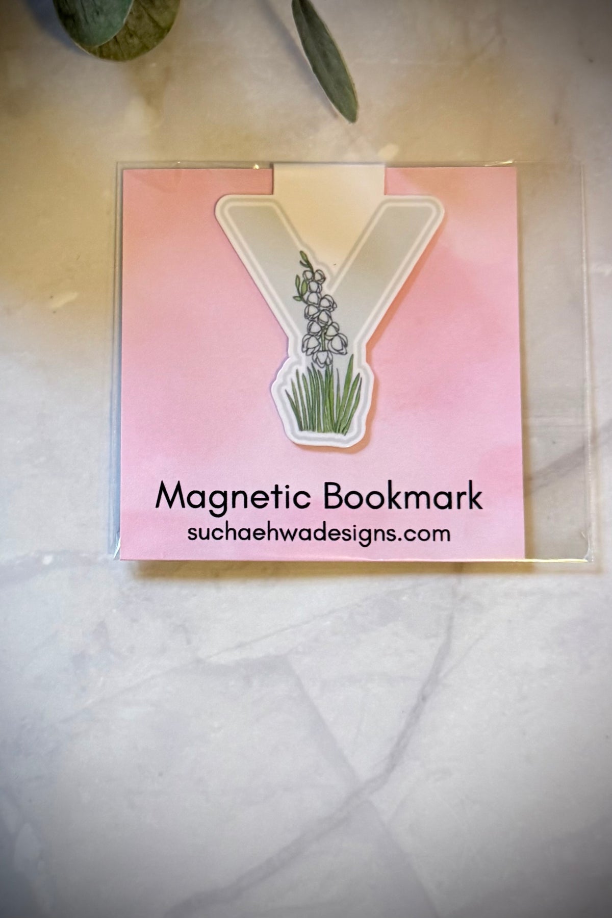 "Y" Magnetic Bookmark