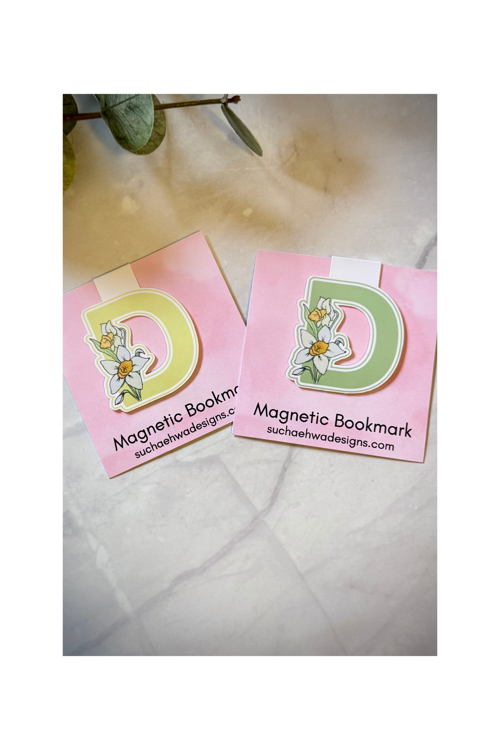 "D" Magnetic Bookmark