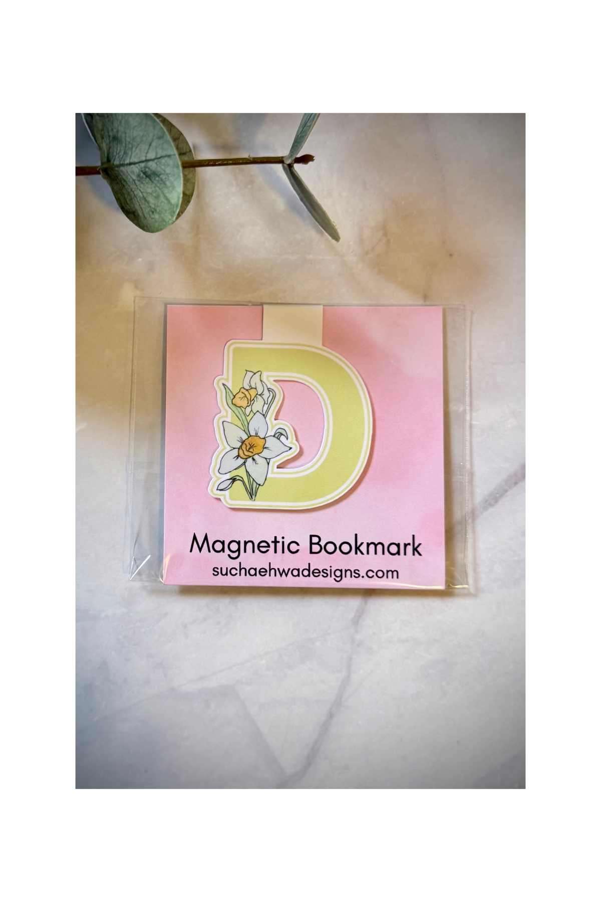 "D" Magnetic Bookmark